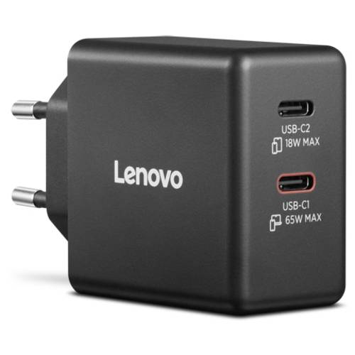 Lenovo G0A6065BEU USB Ladegerät 45 W, 18 W 2x USB-C® Schwarz Steckdose, Innenbereich GaN