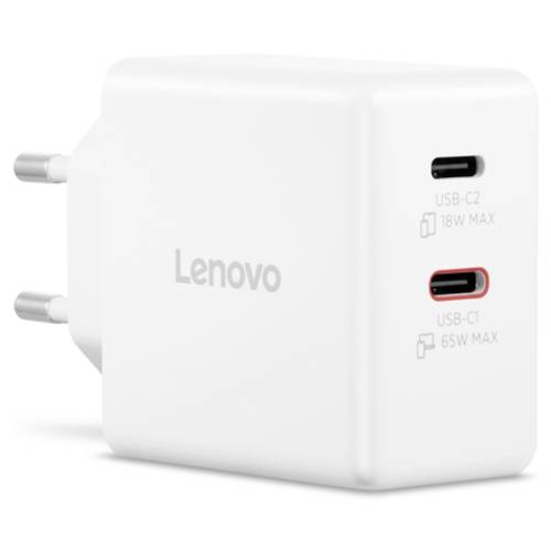 Lenovo G0A6065WEU USB Ladegerät 45 W, 18 W 2x USB-C® Weiß Steckdose, Innenbereich GaN