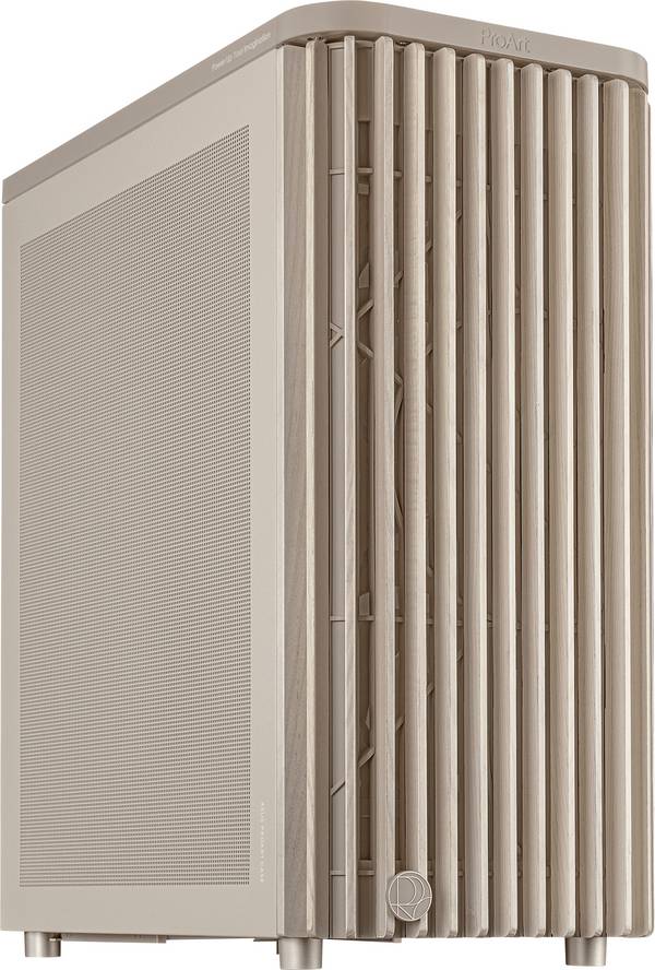 Asus PROART PA401 WOOD MESH PWM BEIG PC-Gehäuse Beige mit Lüftungsschlitzen