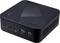 Ein kleiner, schwarzer Acer Mini-PC mit einem Einschalter, einem USB-C-Anschluss und zwei USB-3.0-Anschlüssen auf der Frontplatte. Er zeichnet sich durch ein modernes, kompaktes Design aus.