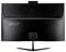 Ein schwarzer Acer-Computermonitor, von hinten betrachtet, der sein schlankes Design und seinen Ständer zeigt.