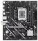 Eine schwarze ASUS-Motherboard mit der Beschriftung 'PRIME B760M-F WIFI' mit mehreren Steckplätzen und Anschlüssen für CPU, RAM und Konnektivitätskomponenten.