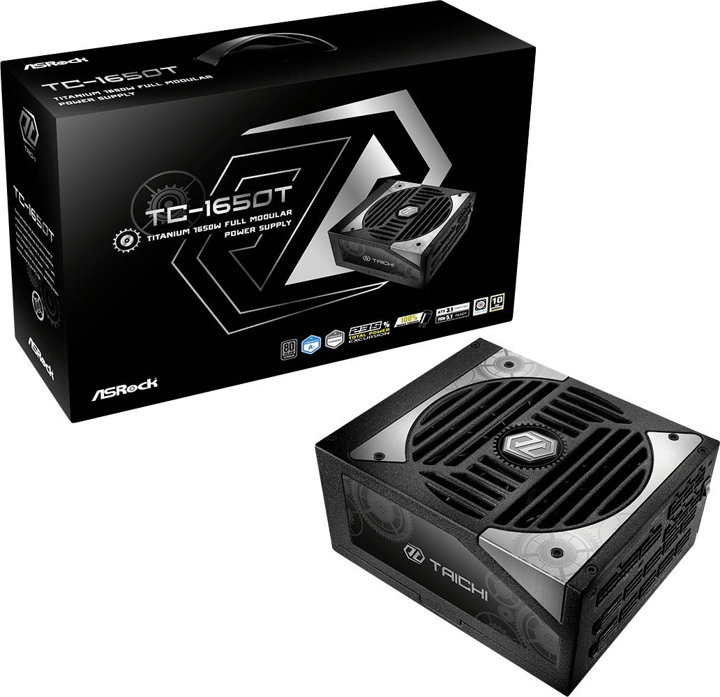 Thumbnail - ASRock Taichi Series TC-1650T Netzteil / Stromversorgung 1650 W ATX 80PLUS® Titanium