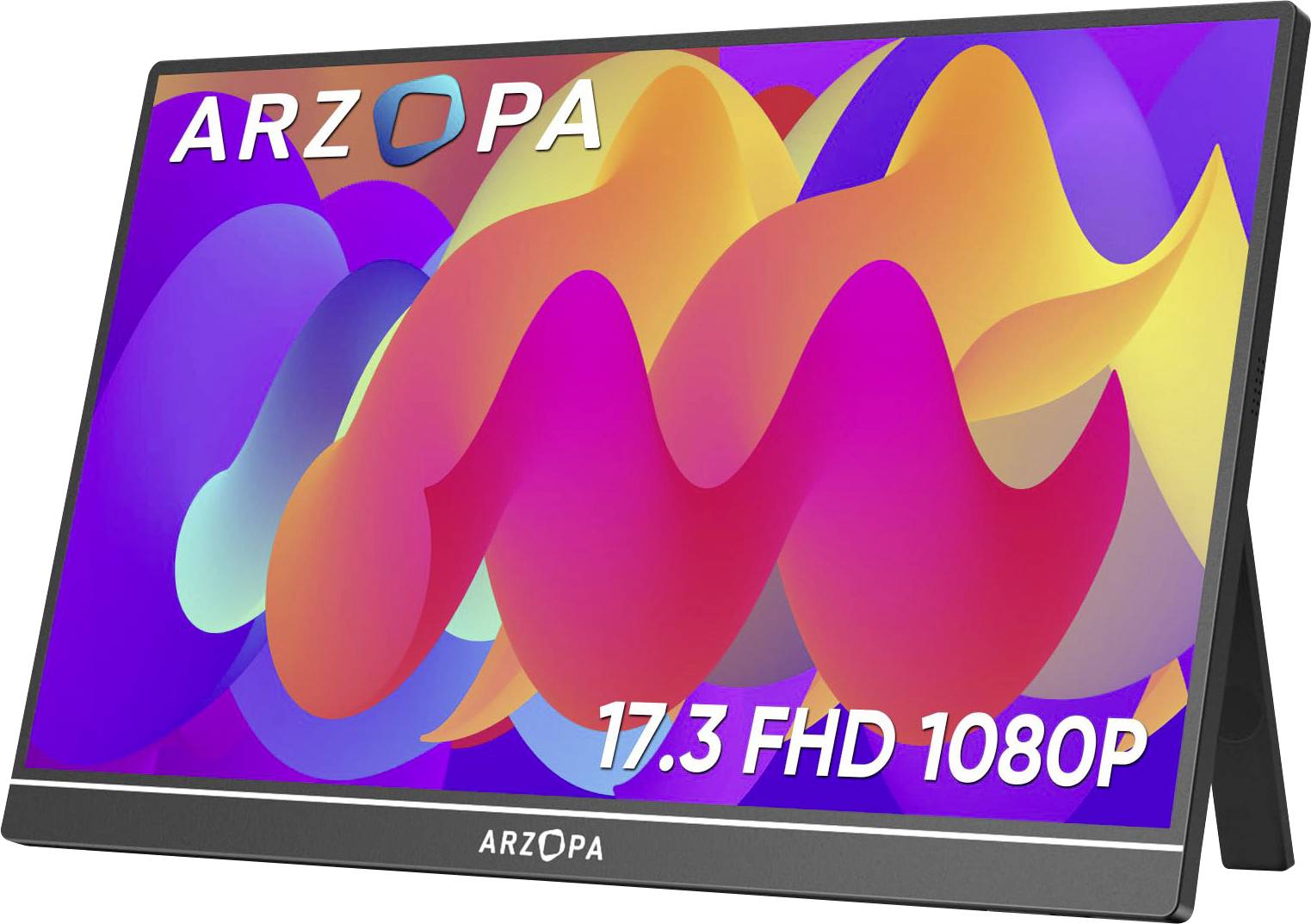Arzopa LCD-Monitor EEK A (A - G) 43.9 cm (17.3 Zoll) 1920 x 1080 Pixel 16:9 25 ms HDMI®, USB-C®, USB-A (Host) IPS LCD