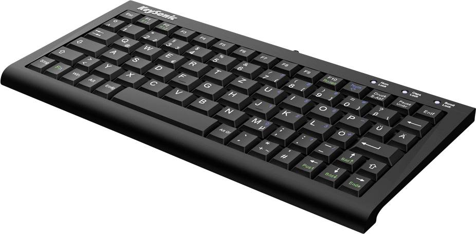 Keysonic ACK-3401U (UK) Toetsenbord Kabelgebonden QWERTY, UK-Engels Zwart