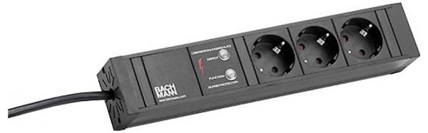 Bachmann 4200069 Steckdosenleiste  Schwarz Schutzkontakt 1 St.