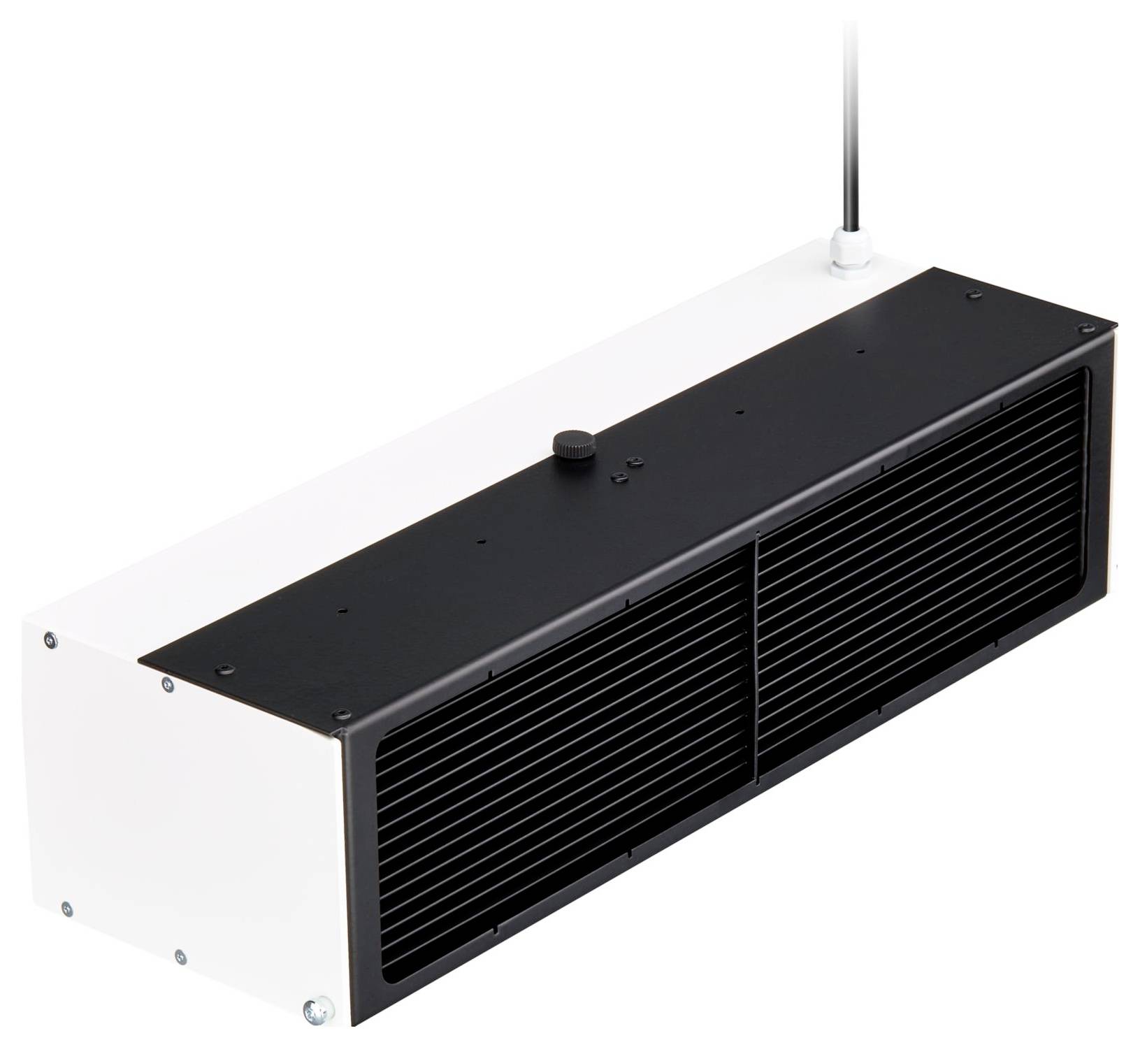 Ein vierpolar ausgeführter Leistungsschalter, gekennzeichnet mit „EIN/AUS", konzipiert für den Überlaststhutz in Elektroinstallationen.