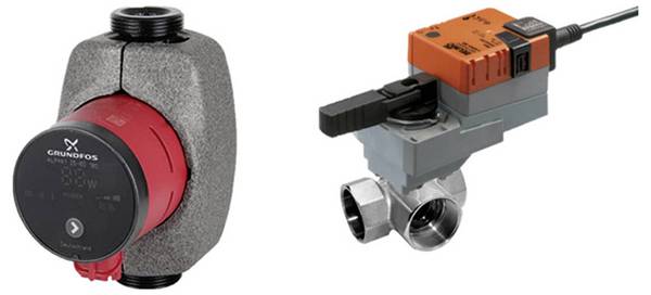 Helios Ventilatoren KWL PMAS 500 Pumpen-Misch-Anschlußset
