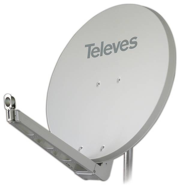 Televes S75QSD-W SAT Antenne 75 cm Reflektormaterial: Aluminium