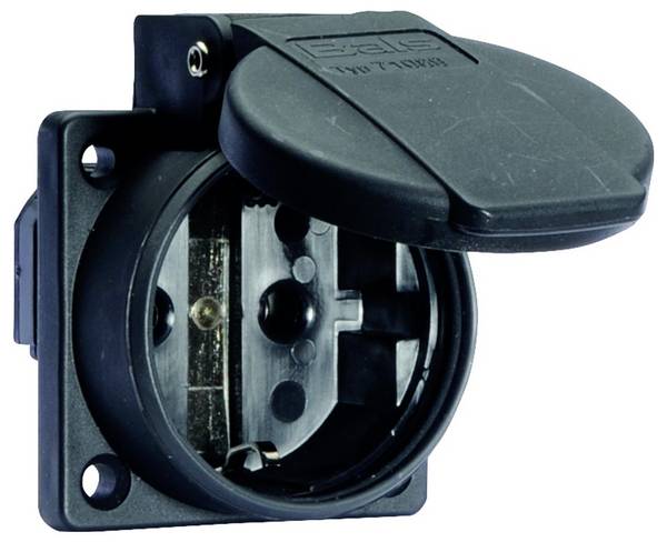 Bals Elektrotechnik 71089  Anbau-Steckdose  mit Deckel, erhöhter Berührungsschutz