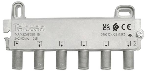 Televes AZS48FZ SAT-Abzweiger 4-fach 5 - 2400 MHz