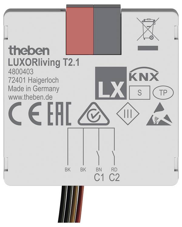 Theben 4800403 Tasterschnittstelle LUXORliving T2.1