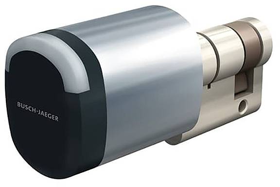 Intelligentes Schlosszylinder mit metallischer Oberfläche und Elektronikgehäuse für sichere Zugriffskontrolle.