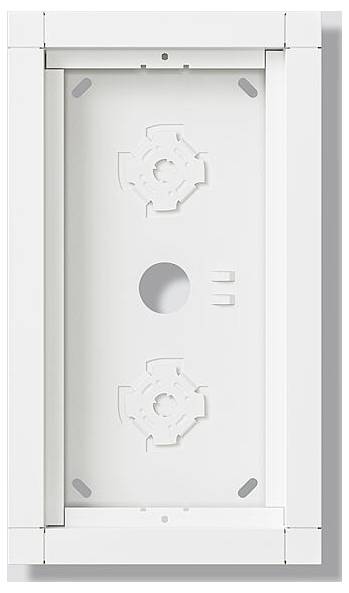 Ein schlankes, modernes schwarzes Regal mit einer glänzend weißen Oberkante, die ein minimalistisches und elegantes Design für zeitgenössische Innenräume schafft.