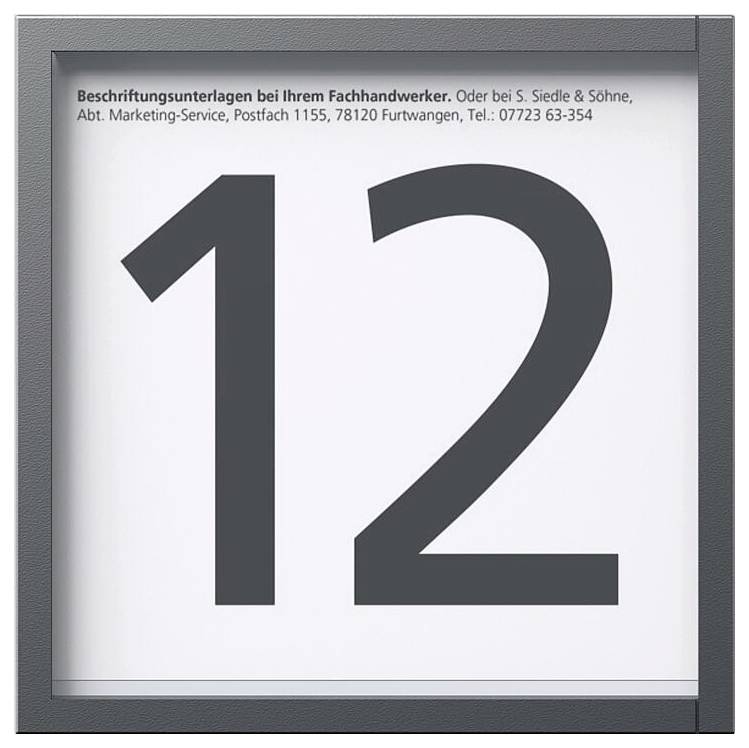 Siedle 210012697-00 Infoschild