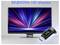 Ein Computermonitor zeigt lebhafte radiale Lichtmuster mit dem Text „8K@60Hz HD-Display" an. Ein USB-Gerät zeigt die Nummer „2403".
