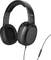Schwarze Over-Ear-Kopfhörer mit Kabel und integriertem Mikrofon. Der Markenname 'hama' ist am Kopfbügel sichtbar.