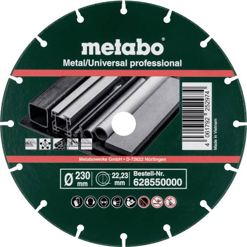 Metabo 628550000 Diamanttrennscheibe 230 mm 1 St. Metall (verzinkt)