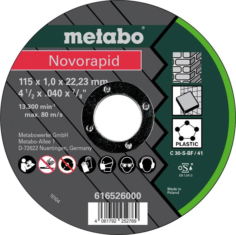 Metabo 616526000 Trennscheibe 115 mm 25 St. Blech