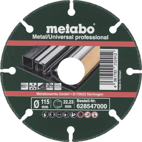 Metabo 628547000 Diamanttrennscheibe 115 mm 10 St. Metall (verzinkt)