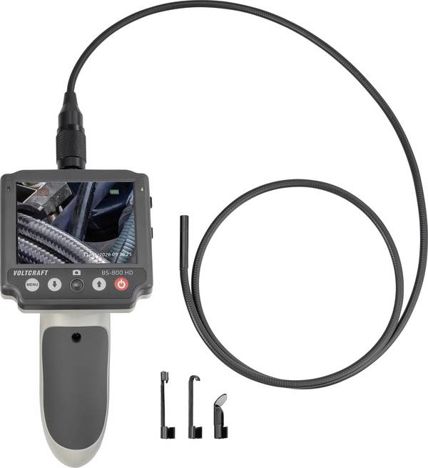 VOLTCRAFT BS-800 HD Endoskop Sonden-Ø: 5.5 mm Sonden-Länge: 1 m Kameraauflösung 1280 x 720