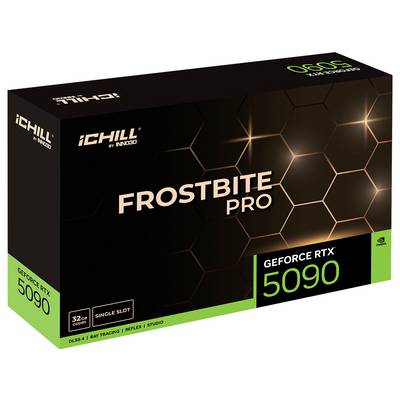 'NVIDIA GeForce RTX 5090 Frostbite Pro Grafikkarte, Einzelslot, 32GB, mit DLSS 4, Raytracing, Reflex, Studio.'