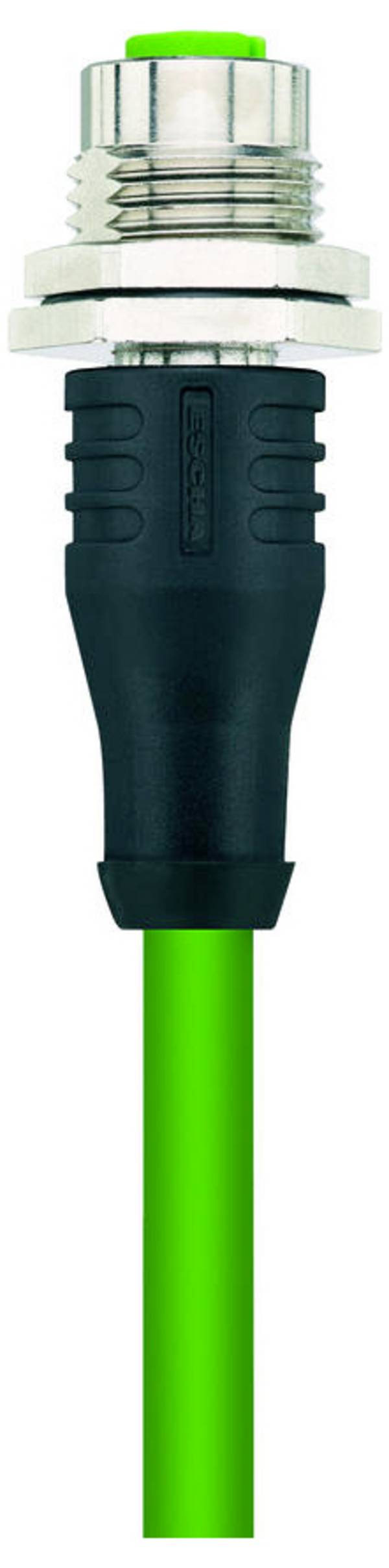 Escha 8060876 Flanschdose M12  1.0 m Polzahl Sensoren: 4 1 St.