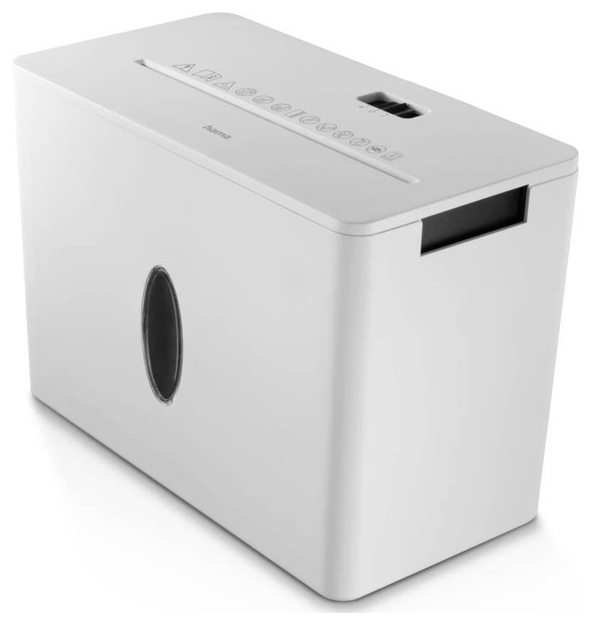 Hama Safe X40-W Papierversnipperaar 4 vellen 4 x 33 mm P-4 8 l Ook geschikt voor Creditcards