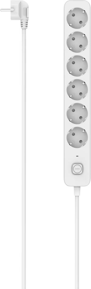 Hama 00116078 Stekkerdoos met schakelaar Wit Randaarde stekker 1 stuk(s)