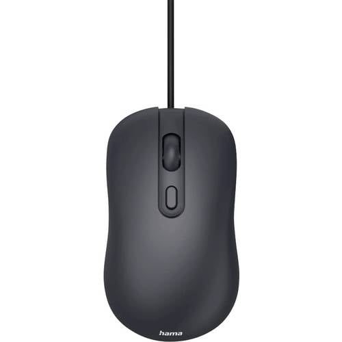 Hama CM-200 Maus Kabelgebunden Optisch Schwarz 4 Tasten 1600 dpi