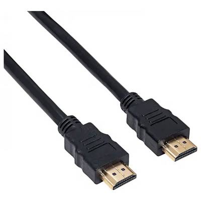 Zwei schwarze HDMI-Kabel mit vergoldeten Anschlüssen, die vor einem weißen Hintergrund dargestellt werden.