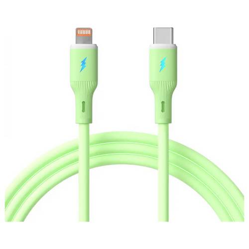 Akyga USB-Kabel USB-C® Stecker, Apple Lightning Stecker 1 m Grün AK-USB-73