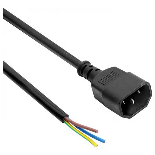 Akyga Strom Anschlusskabel 1.8 m Schwarz