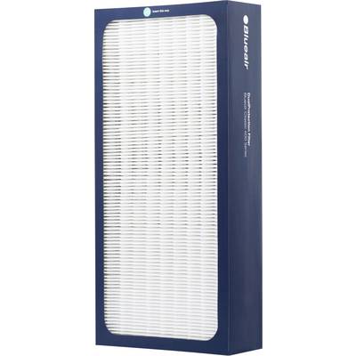 Rechteckiger Blueair DustMagnet 12 Partikelfilter, weiß mit blauem Rand, entwickelt für Luftreinigungssysteme.