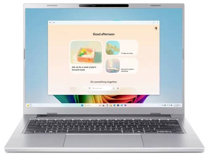 Acer Notebook Aspire 14 AI OLED 35.6 cm (14 Zoll) WUXGA AMD Ryzen AI 5 330 16 GB RAM 1 TB SSD Deutsch, QWERTZ Silber NX....