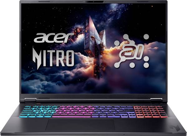 Acer Gaming Notebook Nitro 18 AI  45.7 cm (18 Zoll) WQXGA AMD Ryzen AI 7 350 16 GB RAM  1000 GB SSD Deutsch, QWERTZ    NVIDIA® GeForce RTX™ 5070  GDDR7 Schwarz  NH.QYAEG.006