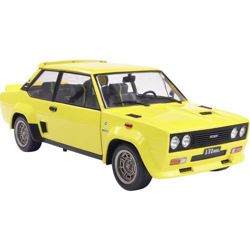 Solido PKW Modell Fiat 131 Abarth 1980 gelb Fertigmodell PKW Modell