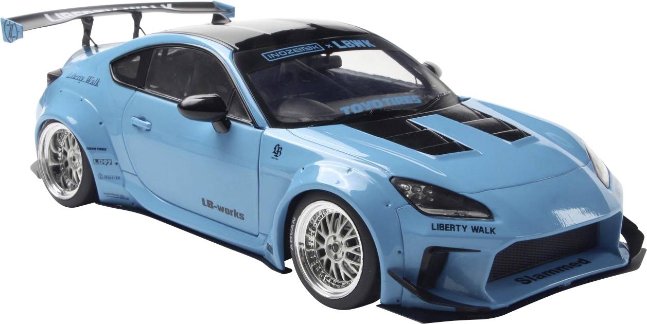 Solido PKW Modell Toyota GR86 LBWK BODY KIT blau Fertigmodell PKW Modell