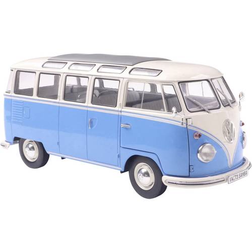 Solido PKW Modell Volkswagen (VW) T1 21 WINDOWS b. blau/weiß Fertigmodell PKW Modell