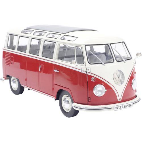 Solido PKW Modell Volkswagen (VW) T1 21 WINDOWS rot/weiß Fertigmodell PKW Modell