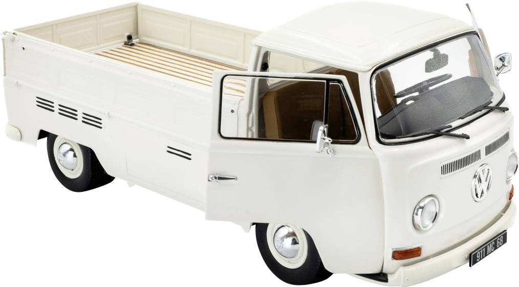 Solido PKW Modell Volkswagen (VW) T2 PICK UP PORSCHE Racing weiß Fertigmodell PKW Modell