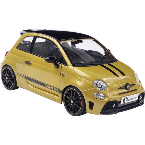 Solido PKW Modell Fiat F595 ABARTH SOLIDO WORKS gelb Fertigmodell PKW Modell