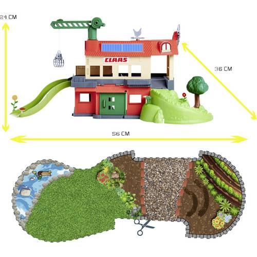 Thumbnail - Majorette Claas Farmyard + 3 Vehicles Bauernhof-Station