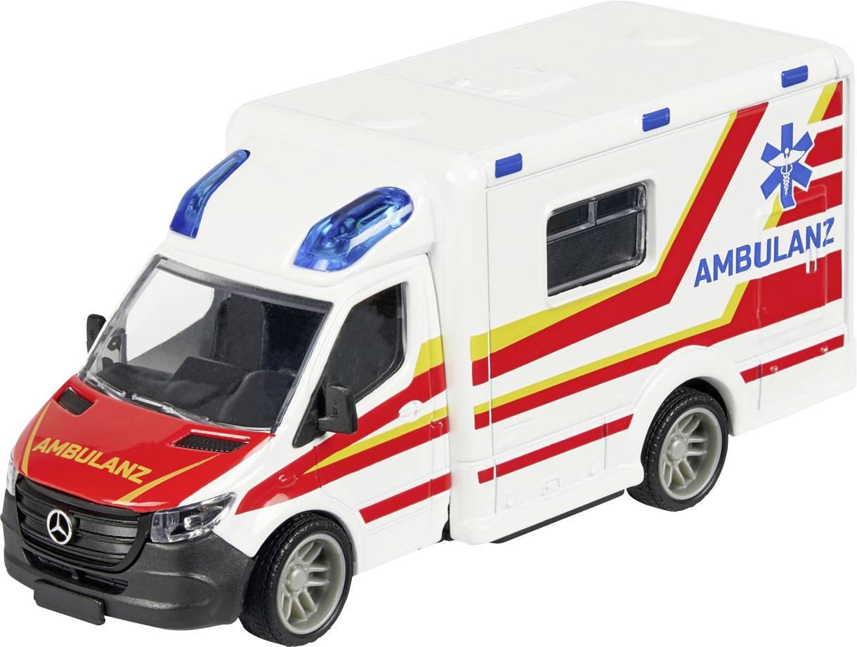Majorette Mercedes Benz Sprinter Ambulance Fertigmodell Einsatzfahrzeug Modell