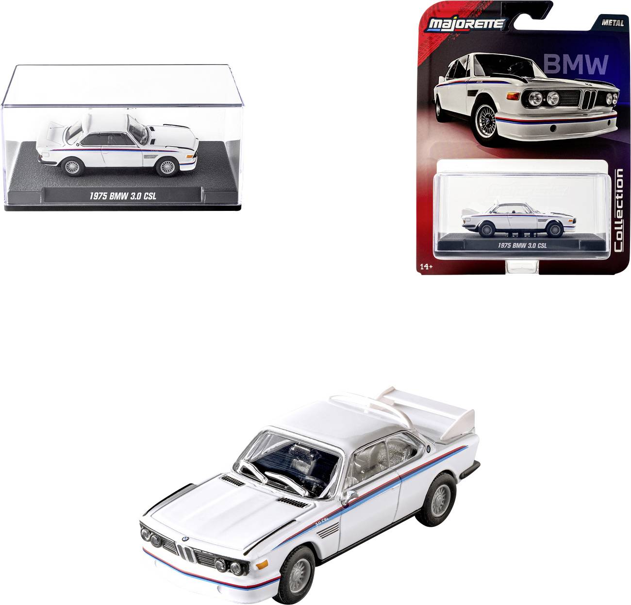 Majorette BMW Collection 1975, 3.0 CSL Fertigmodell PKW Modell