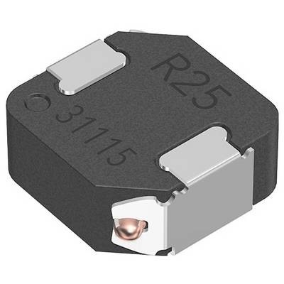 Eine elektronische Komponente, gekennzeichnet mit 'R25'; ein quadratischer, schwarzer Chip mit metallischen Anschlüssen an zwei Seiten, versehen mit einem kleinen Kupferabschnitt.