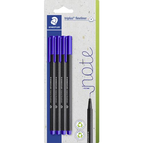 Staedtler triplus 334-3 BK4 Fineliner 4 St.