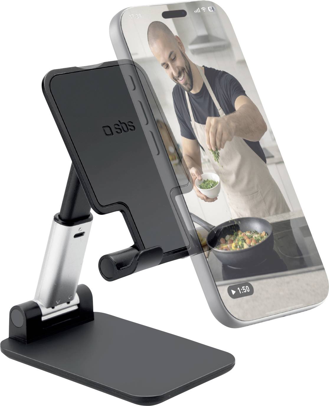 sbs mobile Tischständer Schwarz