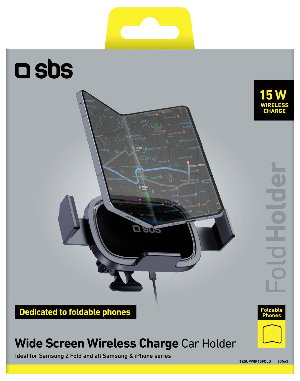 „iPhone 16 Pro Max LockPro Case von SBS; mit patentiertem Schließmechanismus, abgebildet auf dem Telefon mit Verpackung, auf der das Schloss und das Case angezeigt werden."