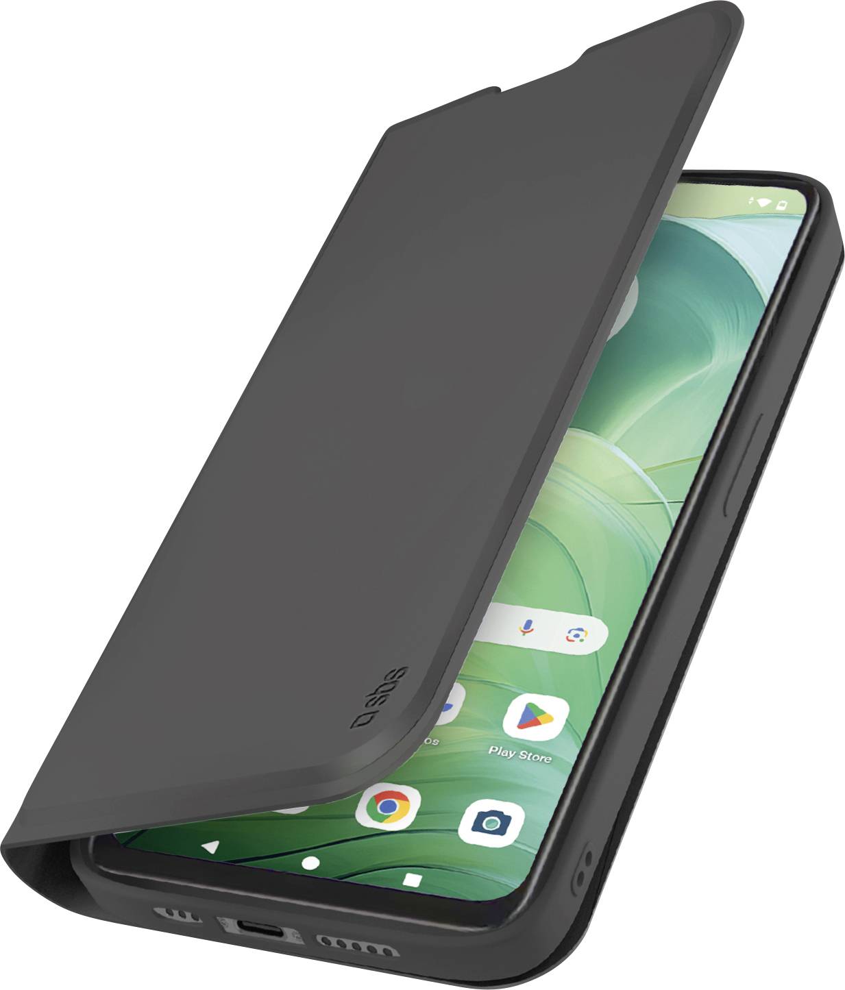 sbs mobile Flip Cover Motorola Motorola G04 Schwarz TEWALMOG04K